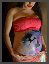 Baby Bump Painting